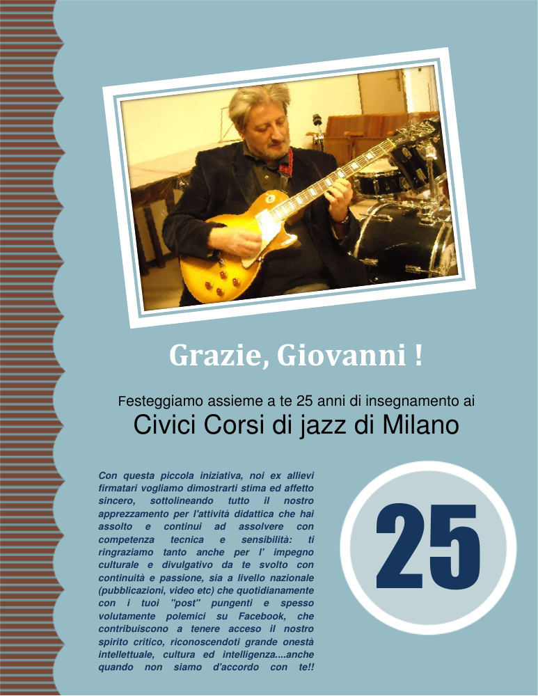 Prima pagina del documento Grazie, Giovanni!